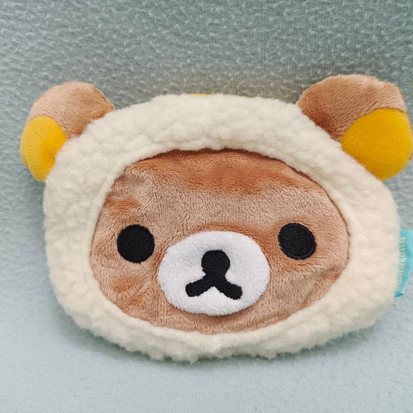 Rilakkuma Plush Coin Pouch/ Cute Kawaii Bear Small Gift for Her/ New old stock