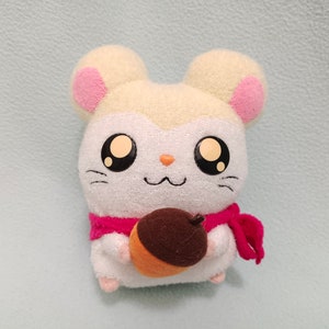 Tottoko Hamutaro Pahsmina Plush Doll Stuffed Animal Soft Toys Japan Hamtaro Cute Hamster Kawaii 90's Anime Cartoon Gift Decor