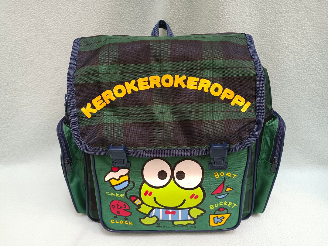1988 Vintage Sanrio Keroppi Backpack School Bag Travel Kids Etsy