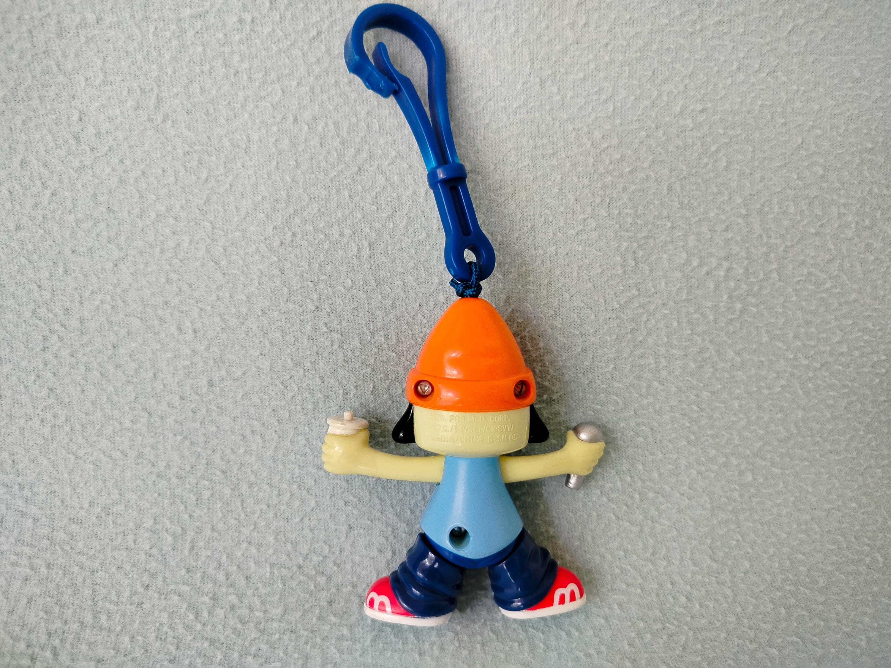 Parappa the Rapper Bag Hanger Keychain Toys Figure Mcdonald Japan