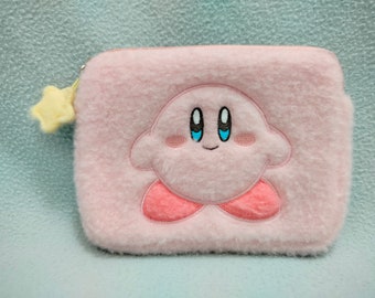 Kirby Fluffy Wallet Pouch Japan Takara Nintendo New old stock 90's Video Game Mascot Kawaii Cute Character Pink Nintendo