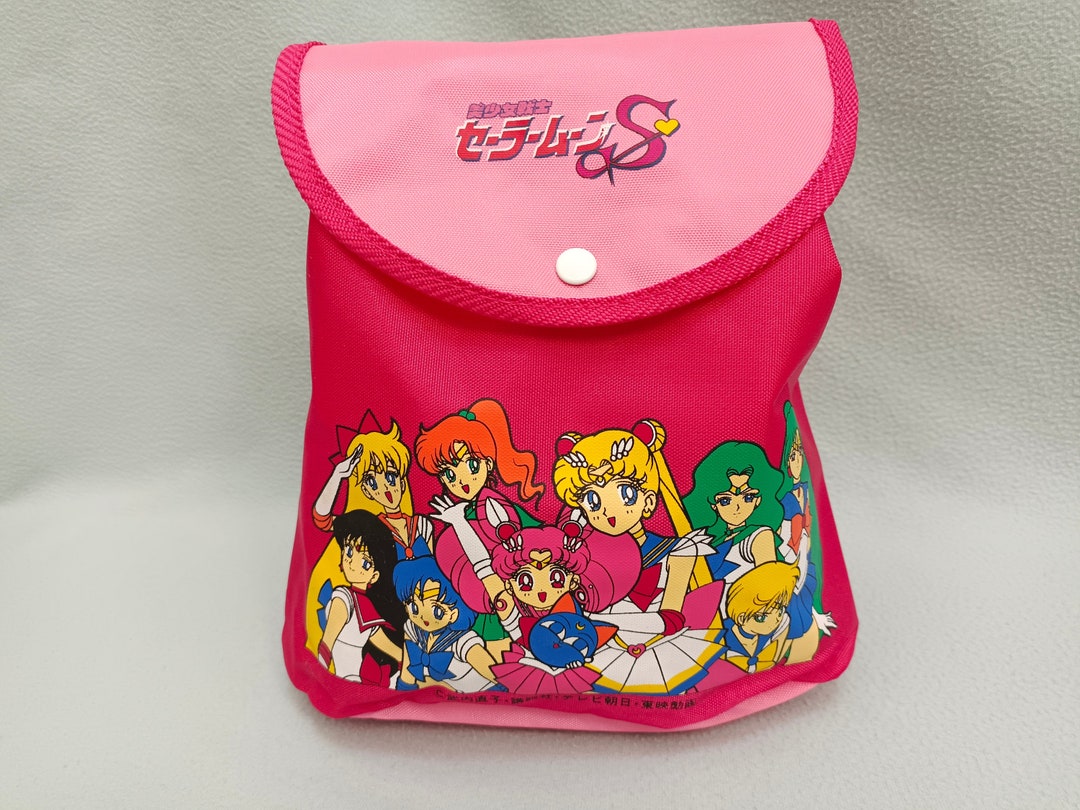 Vintage Sailor‎ Moon Bandai Official Kawaii Japan Naoko Draw string Bag Vintage Sailor Moon S Backpack Toei Animation Naoko Takeuchi  main image 4