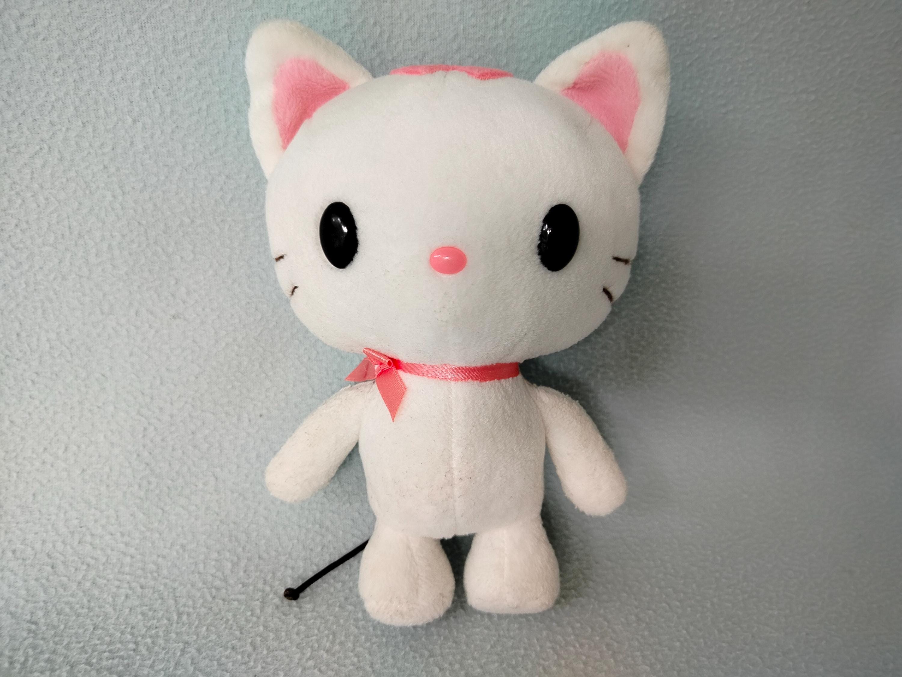 チャトラ　ねこ　ぬいぐるみ　サンリオ　レトロ　ビンテージ　日本製　希少 Vintage Sanrio Nijihan 100 Catsworld Hello Kitty Plush Doll 8