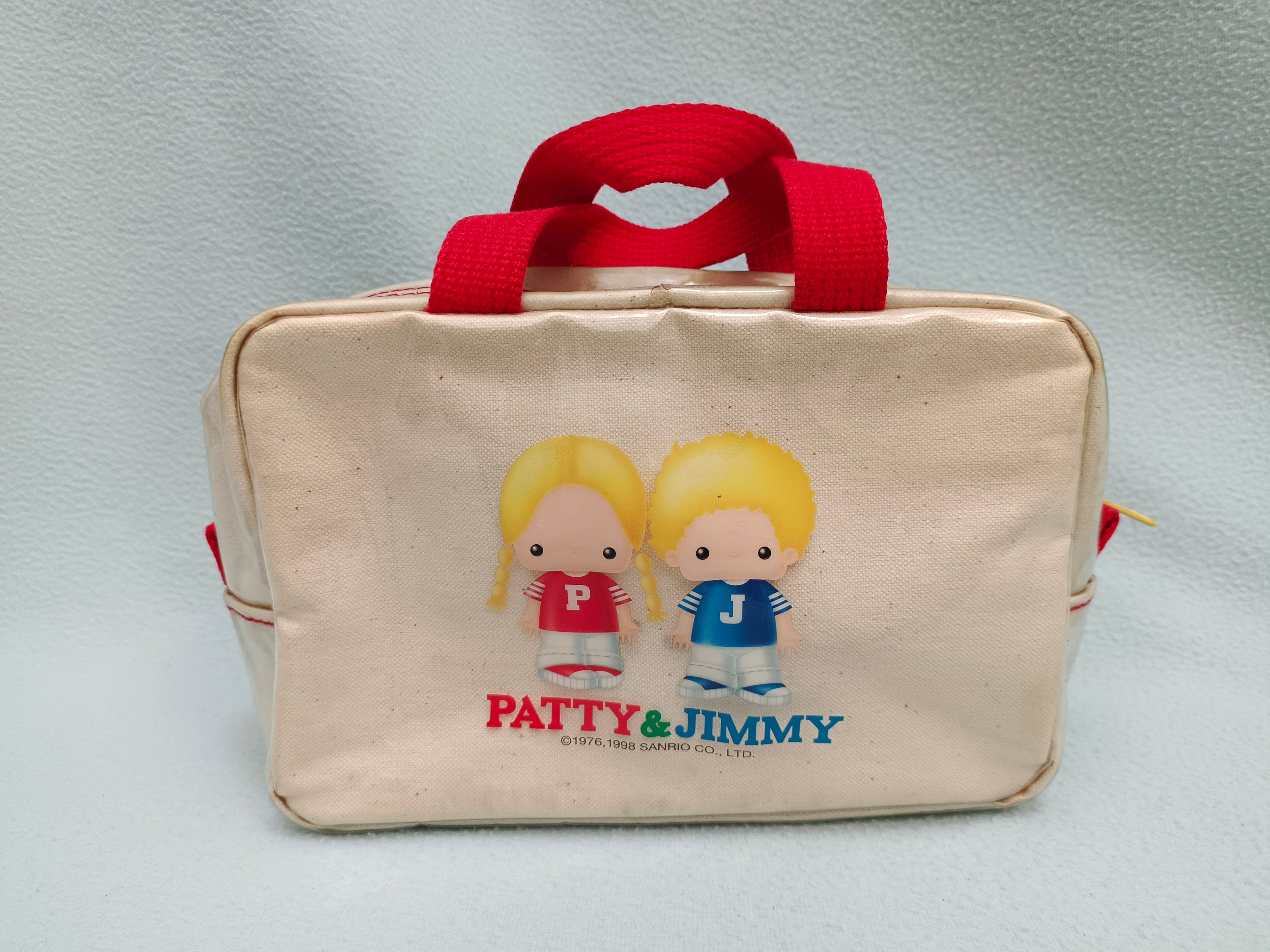 Vintage 1990 Sanrio Patty & Jimmy Zipper Pouch Bag Stationery Make