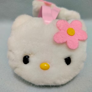 Vintage Hello Kitty Earmuff Winter Accessory Retro Made in Japan Mascot Cat Cartoon Kawaii Gift