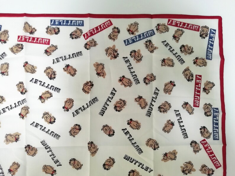Vintage Hanna Barbera Muttley Wackey Race Handkerchief Bandana