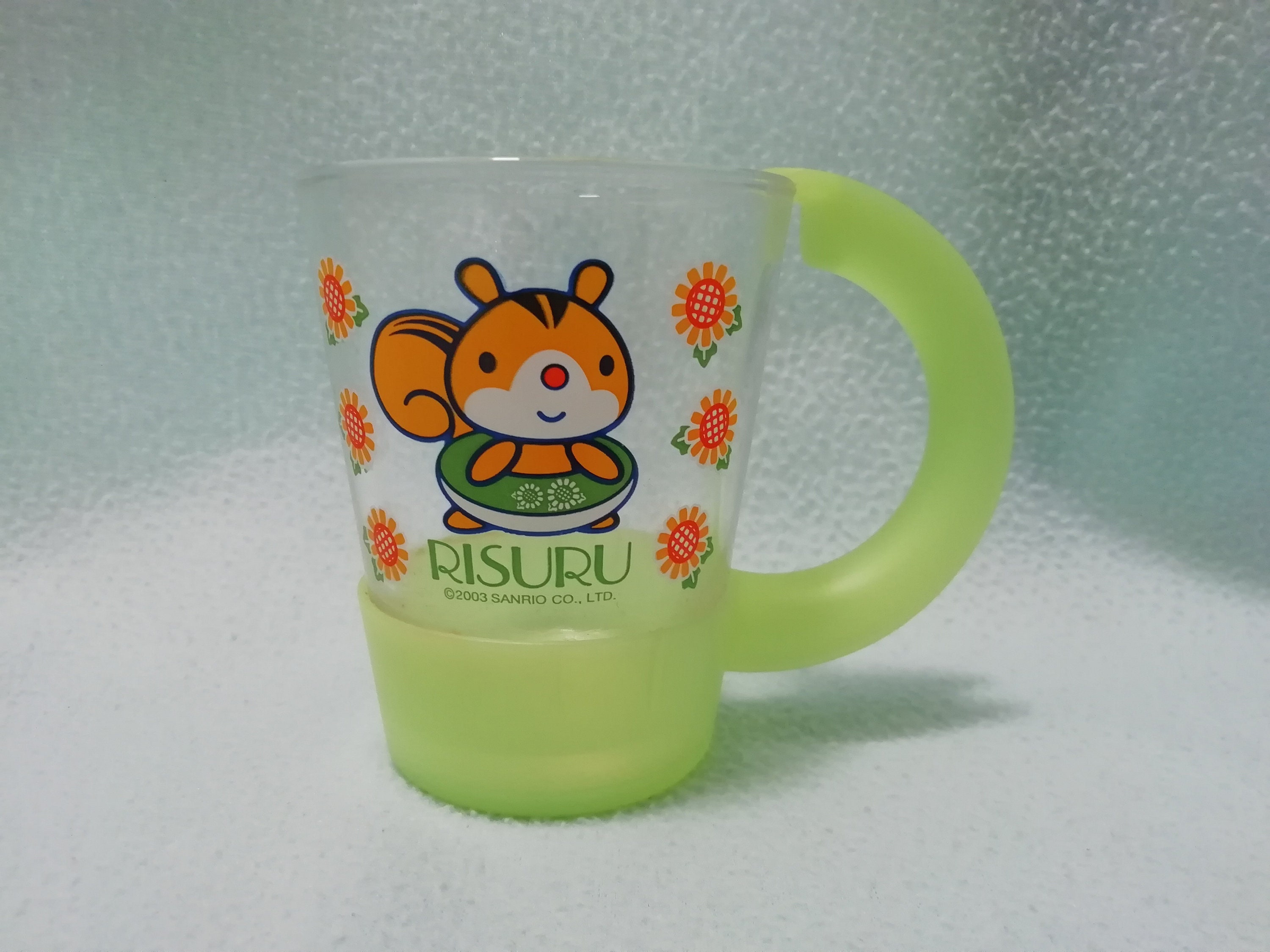 Sanrio Risuru Glass Tea Cup With Handle  Kawaii Cute Squirrel Cartoon  Mascot  Made in Japan Planter Decor - Etsy