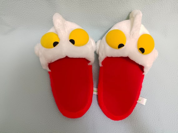 1993 Vintage Ultraman Plushy Slipper Banpresto Chibi Cute Deformed /  TV Manga Anime Tsuburaya Decor Adorable Gift