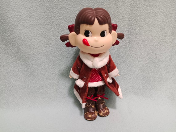 Vintage Peko Chan Milky Doll Rubber Vinyl Toys Figure Winter