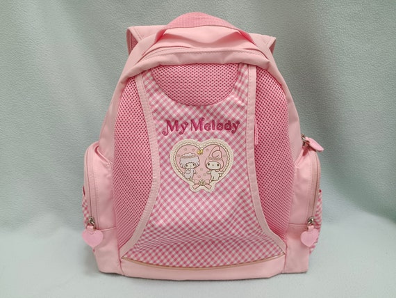 My Melody Backpack Sanrio Girl Pink Day Bag School Travel Kids