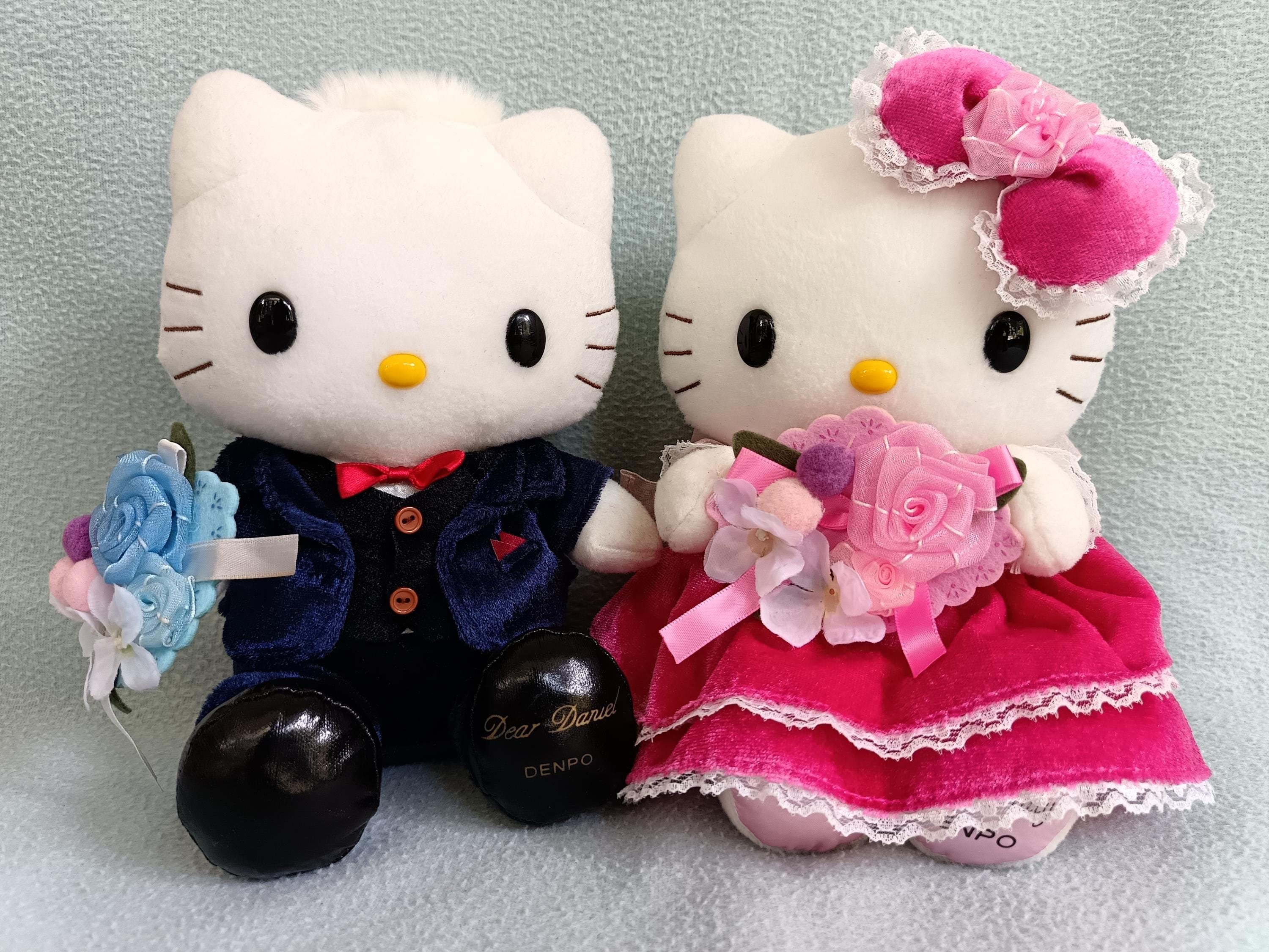 Hello Kitty Dear Daniel Plush Wedding Pair Set Doll Sanrio Denpo 
