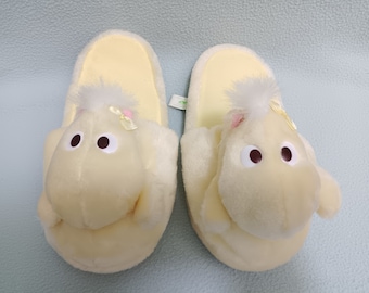 Vintage 1993 Moomin Snorkmaiden Plushy Slipper /Japan Banpresto Cute Kawaii Cartoon / Soft Toy Stuffed Animal Home Decor
