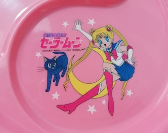 Vintage 1990's Sailor Moon Plastic Plate Made in Japan Toei Animation Shōjo Manga Anime Decor Display Collection Gift