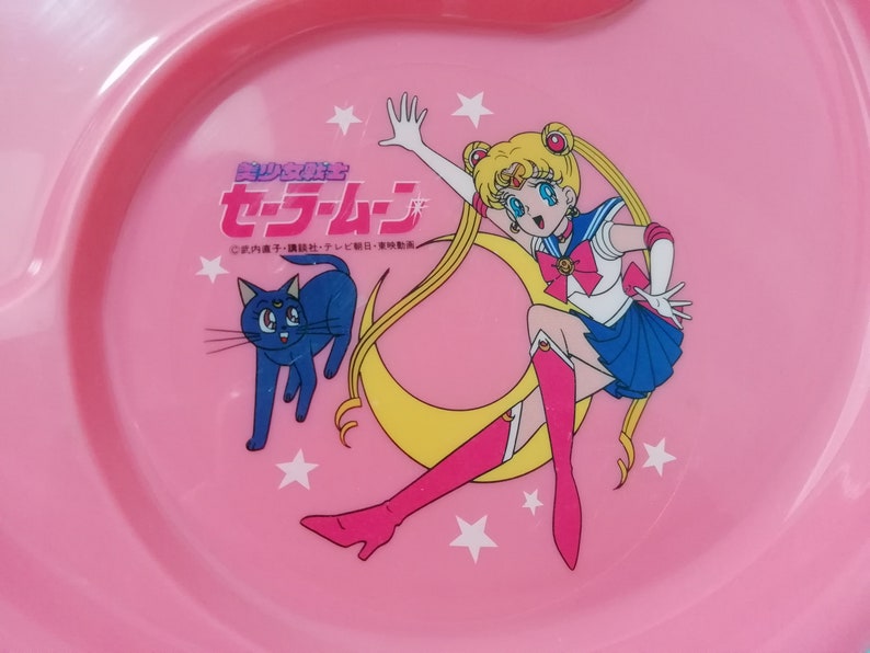 Vintage 1990's Sailor Moon Plastic Plate Made in Japan Toei Animation ...