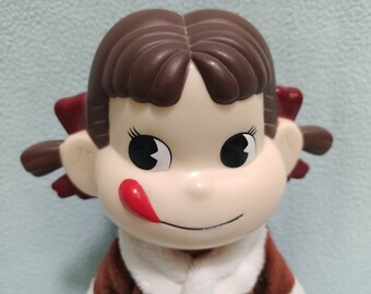Vintage Peko Chan Milky Doll Rubber Vinyl Toys Figure Winter