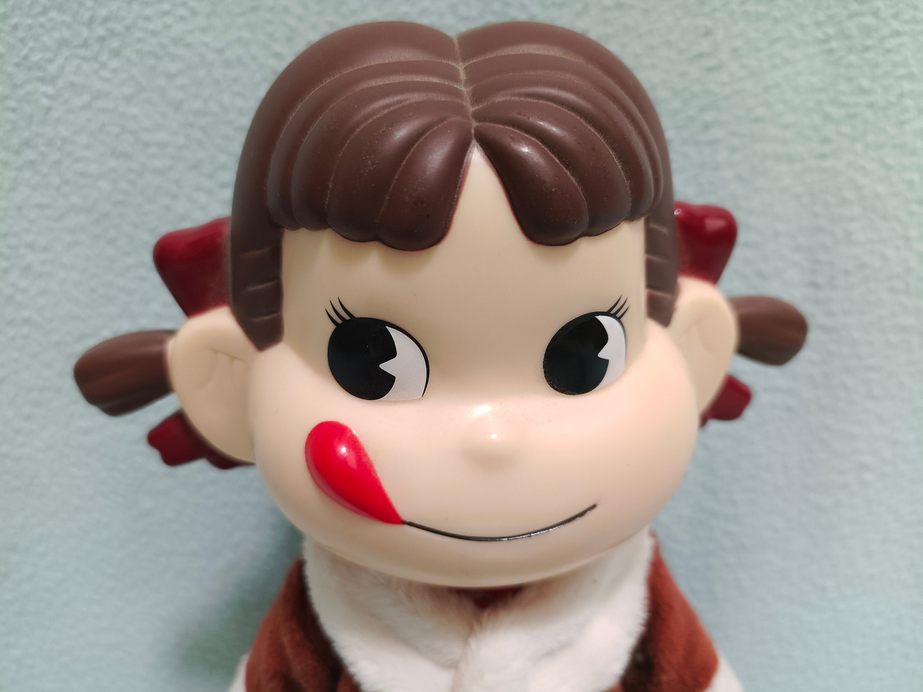Vintage Peko Chan Milky Doll Rubber Vinyl Toys Figure Winter