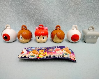 Vintage GeGeGe no Kitaro Key Chain Figurine Toys Trinket Set New Old Stock Manga Anime Boy Yokai Ghost Monster Shigeru Mizuki 鬼太郎