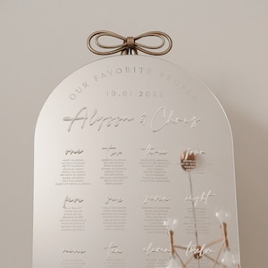 Mirrored Acrylic Seating Chart | Wedding Seating Chart | 3D Acrylic Seating Plan | Find Your Seat | Our Favorite People Sign | Wedding Sign