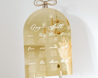 Mirrored Acrylic Seating Chart | Wedding Seating Chart | 3D Acrylic Seating Plan | Find Your Seat | Our Favorite People Sign | Wedding Sign