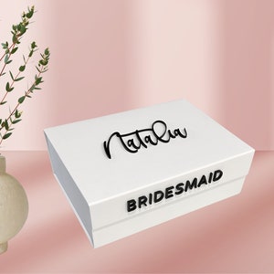 Luxury Personalized Gift Box | Keepsake Box | Wedding Party Gift | Custom Box | Bridesmaid Gift | Bride Gift | Will You Be My Bridesmaid