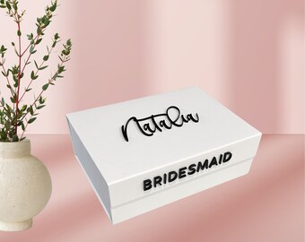 Luxury Personalized Gift Box | Keepsake Box | Wedding Party Gift | Custom Box | Bridesmaid Gift | Bride Gift | Will You Be My Bridesmaid