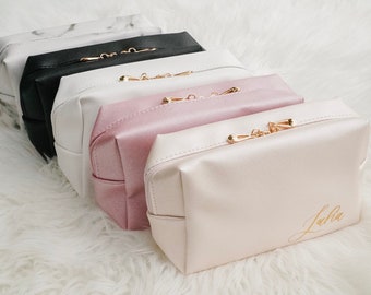 Bolsa de maquillaje personalizada / Neceser / Bolsa de dama de honor / Propuesta de dama de honor / Clutch personalizado / Neceser / Sé mi dama de honor