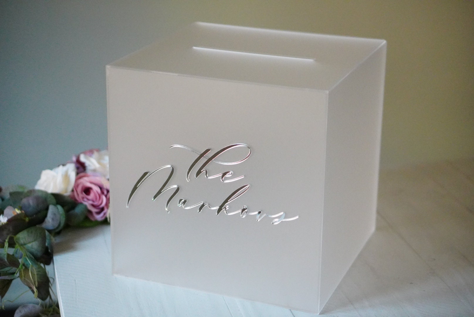 Personalized Wedding Card Box Acrylic Card Box Wedding -  Israel