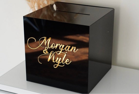 Personalized Wedding Card Box Acrylic Card Box Wedding -  Israel