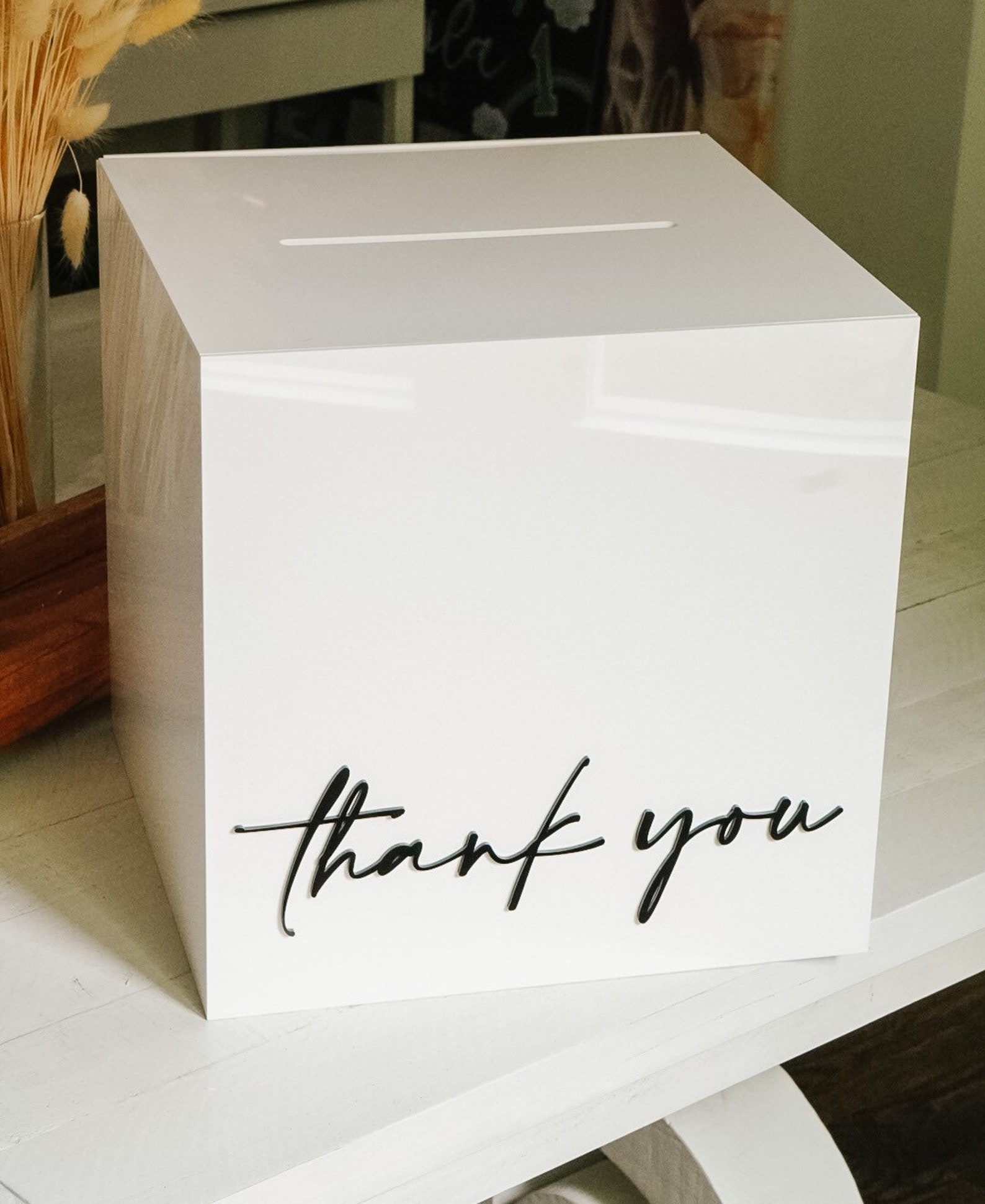 Personalized Wedding Card Box Acrylic Money Box Wedding Box for Cards