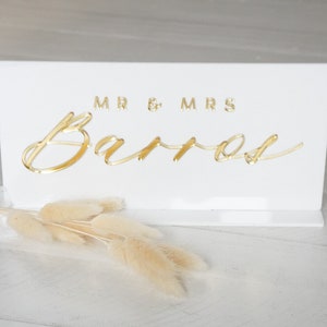 Acrilico Sweetheart Table Sign / Wedding Head Table Sign / Mr & Mrs Sign for Wedding / Wedding Table Decor / Acrylic Table Sign / 3D Mirrored