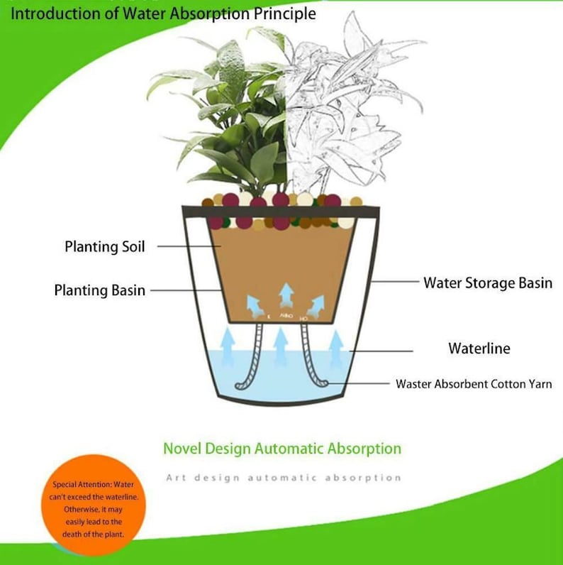 3 Perfect Orchid Pots - Self watering - Plant Planters image 4