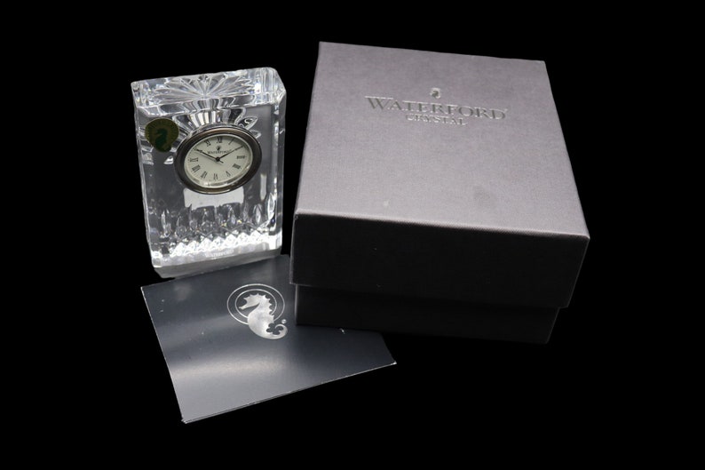 Waterford Crystal lismore Mini Quartz Clock With Original Etsy