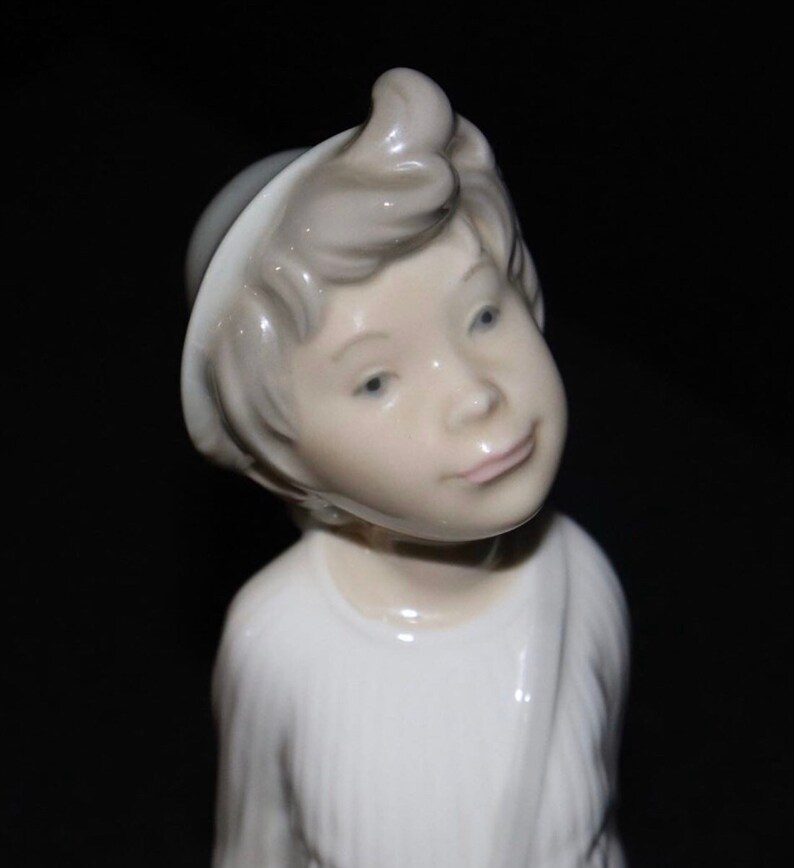 RARE Nao by Lladró boy Resting Figurine Etsy