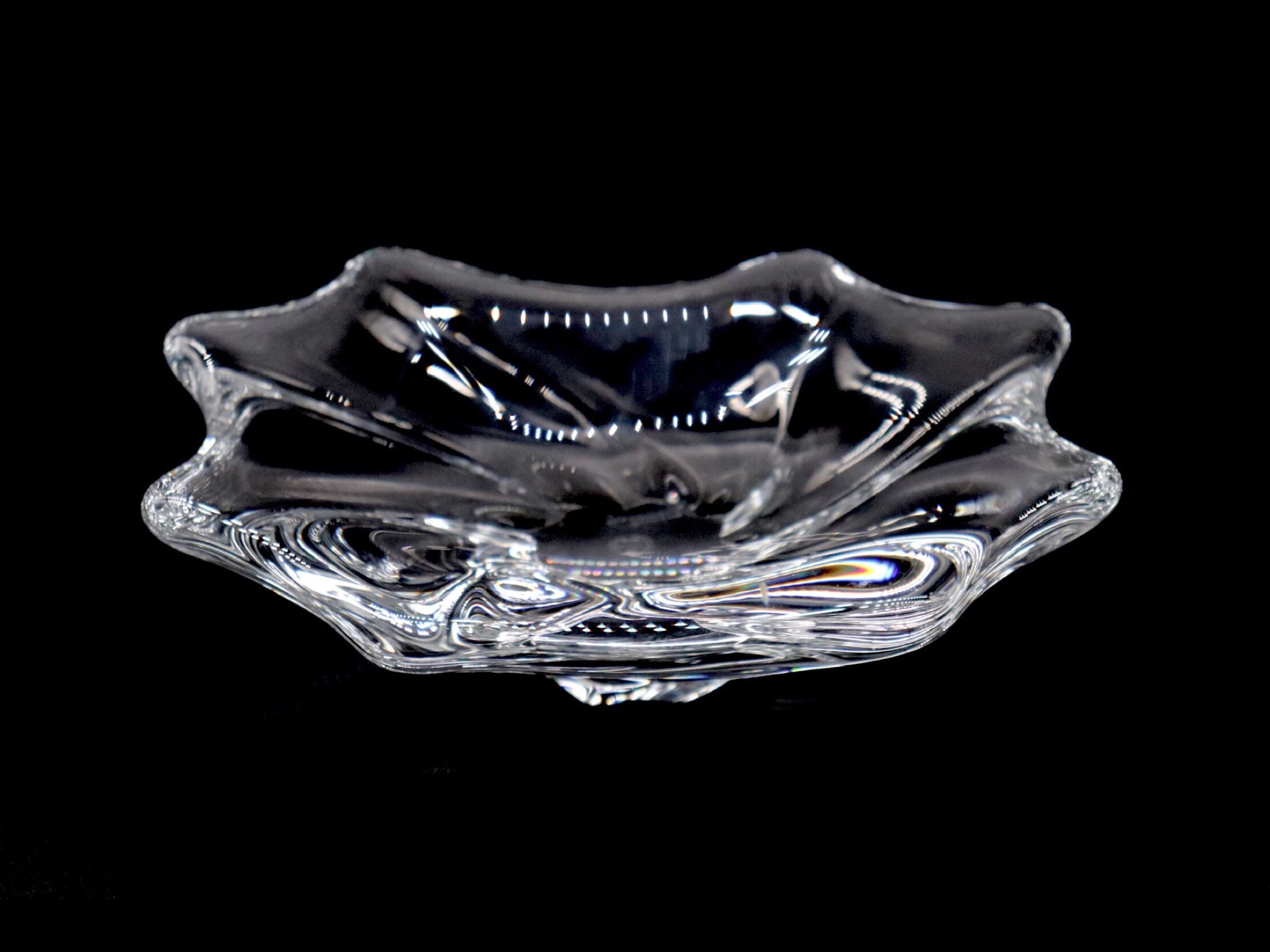Baccarat Crystal Art Glass Ashtray Etsy
