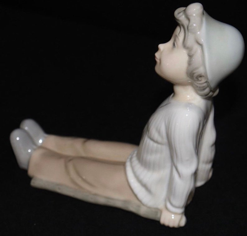 RARE Nao by Lladró boy Resting Figurine Etsy