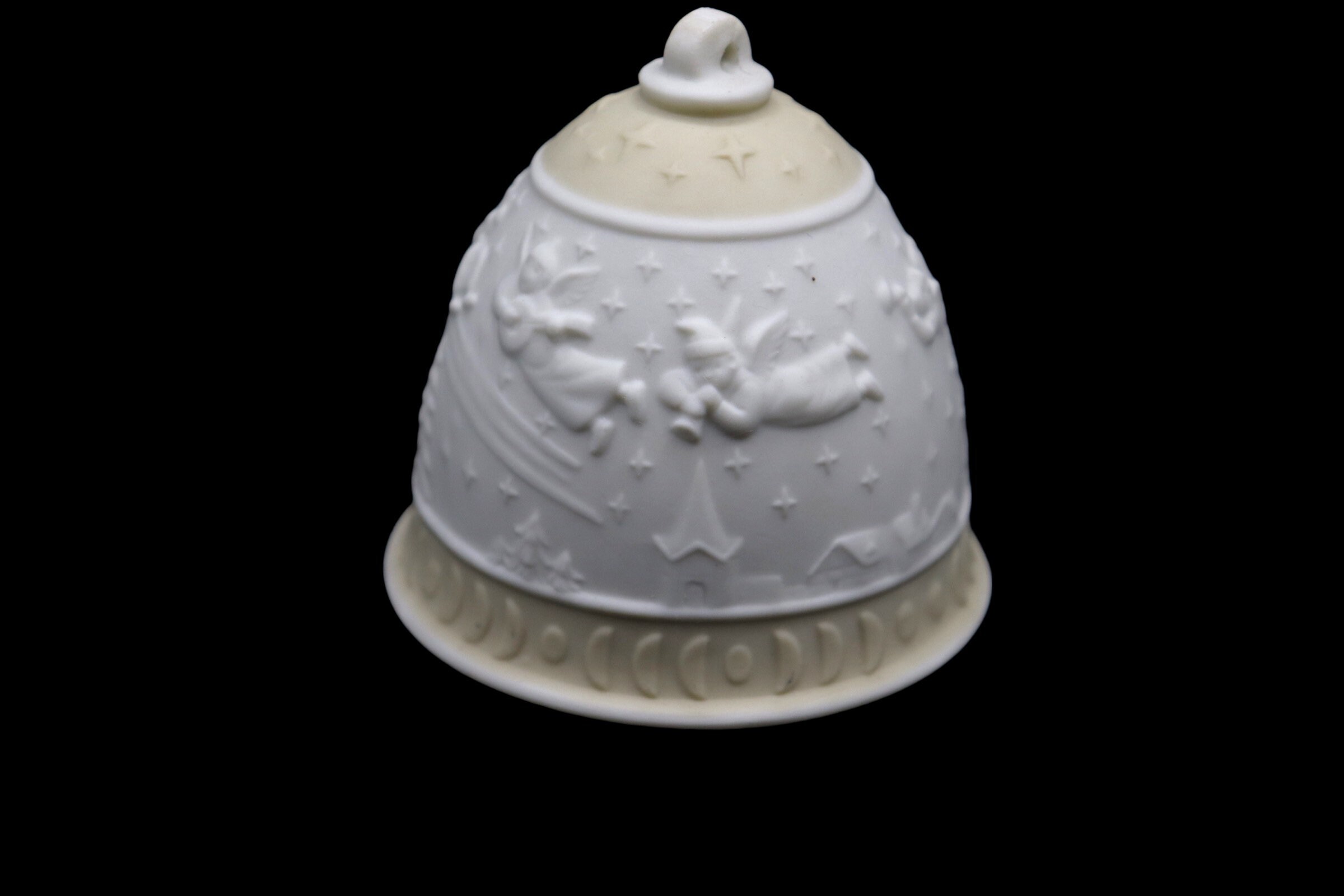 Lladró Porcelain 1989 Annual Christmas Bell Ornament With Original Box