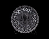 Waterford Crystal Twelve Days of Christmas 1984 Holly Lamp Decorative Plate