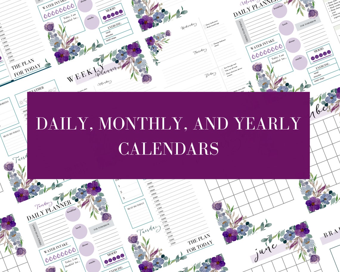 ADHD Planner ADHD Digital Planner ADHD Planner Printable Etsy