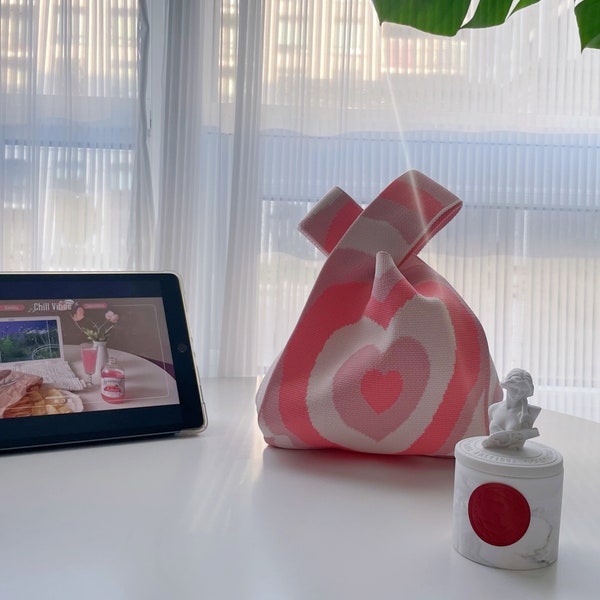 Korean Knitted Bag Etsy