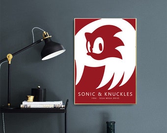 Sonic & Knuckles Minimal Print Digital Download