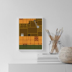 Labyrinth Zone Minimal Print Sonic The Hedgehog Digital Download