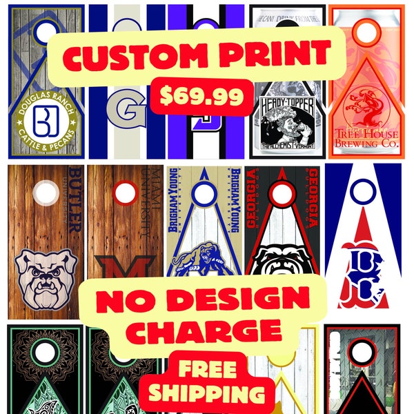 Cornhole Board Prints | Bag Toss Prints | Baggo Prints | Cornhole Prints | Custom Cornhole Prints | Custom Cornhole Wraps