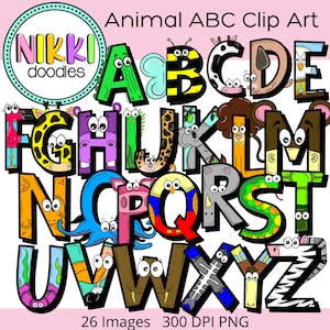 Alphabet Digital Clipart Set
