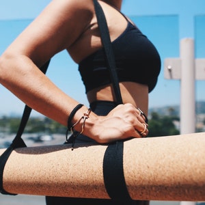 Yoga Mat - Cork 5mm - With Strap - Premium Fitness & All Use Mat