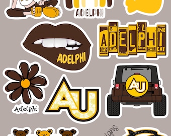 Paquete de pegatinas de Adelphi
