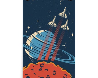 Retro Space Poster VI