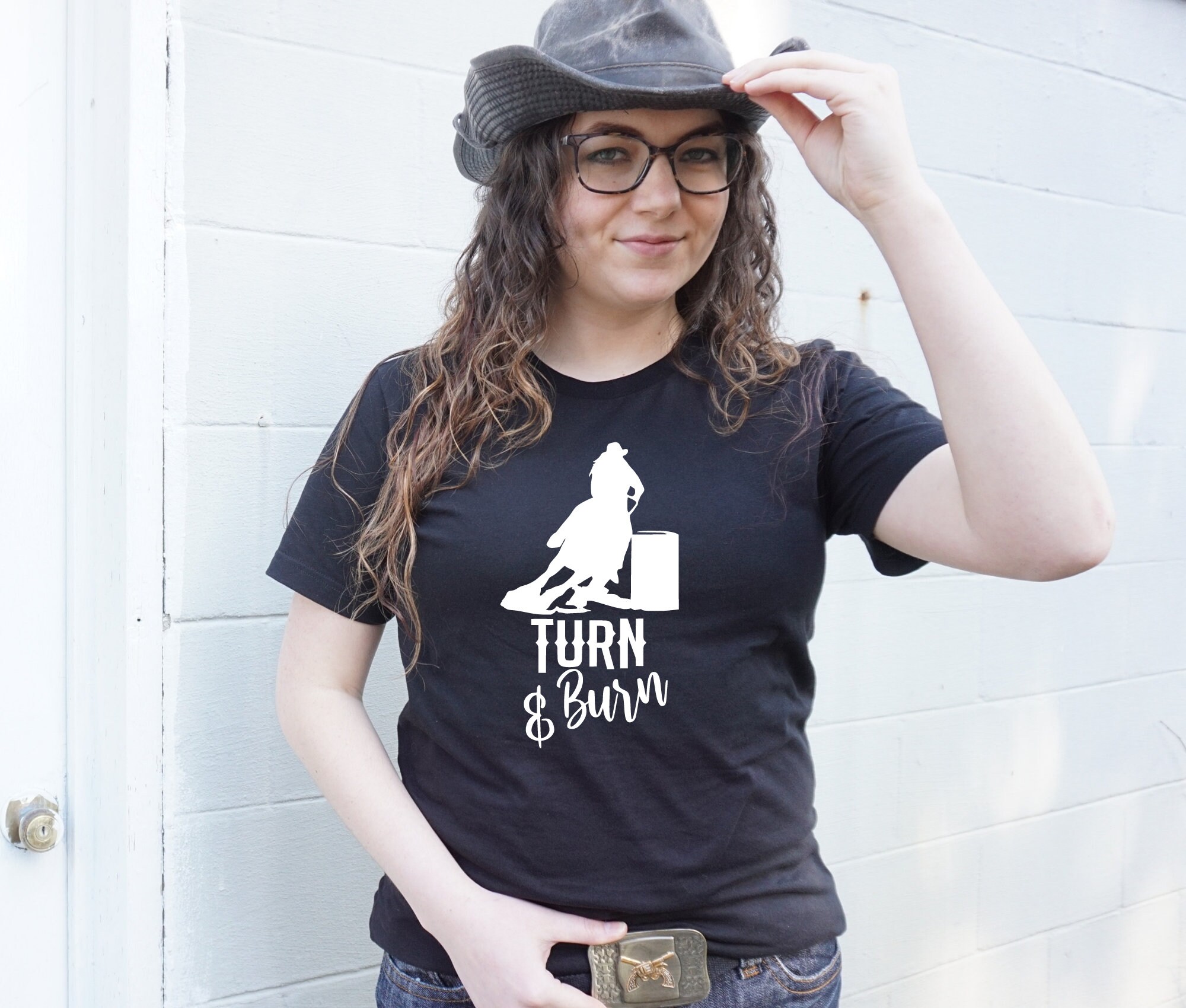 Turn \u0026 Burn Barrel Racing Shirt Barrel 