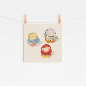 Jam Jars Illustration Print