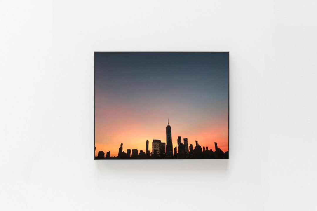 New York City Skyline Sunset Photography Print - Etsy