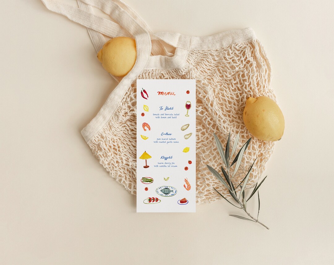 OLIVIA: Hand Drawn Customizable, Printable, Instant Download DIY 4"x9 ...